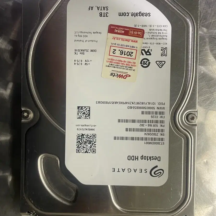 데스크탑용 3.5인치 3TB HDD 씨게이트 도시바