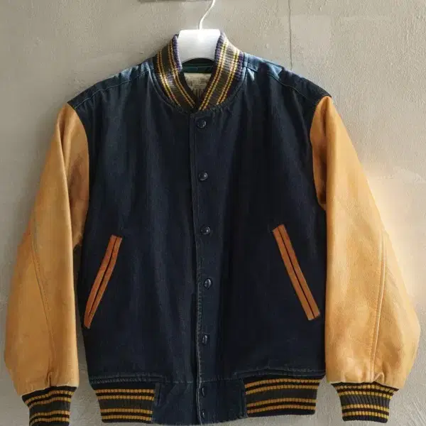 SCENE leather varsity