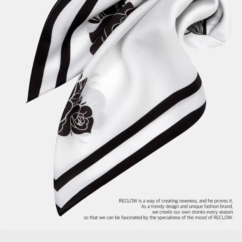 ROSE SKELETON SCARF BLACK 스카프