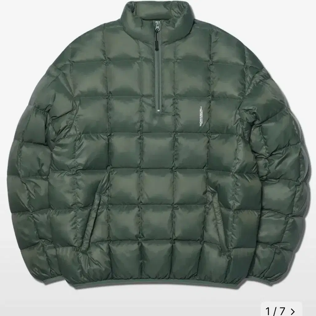 노매뉴얼 아노락 패딩SQR PADDED HALF ZIP-UP JACKET