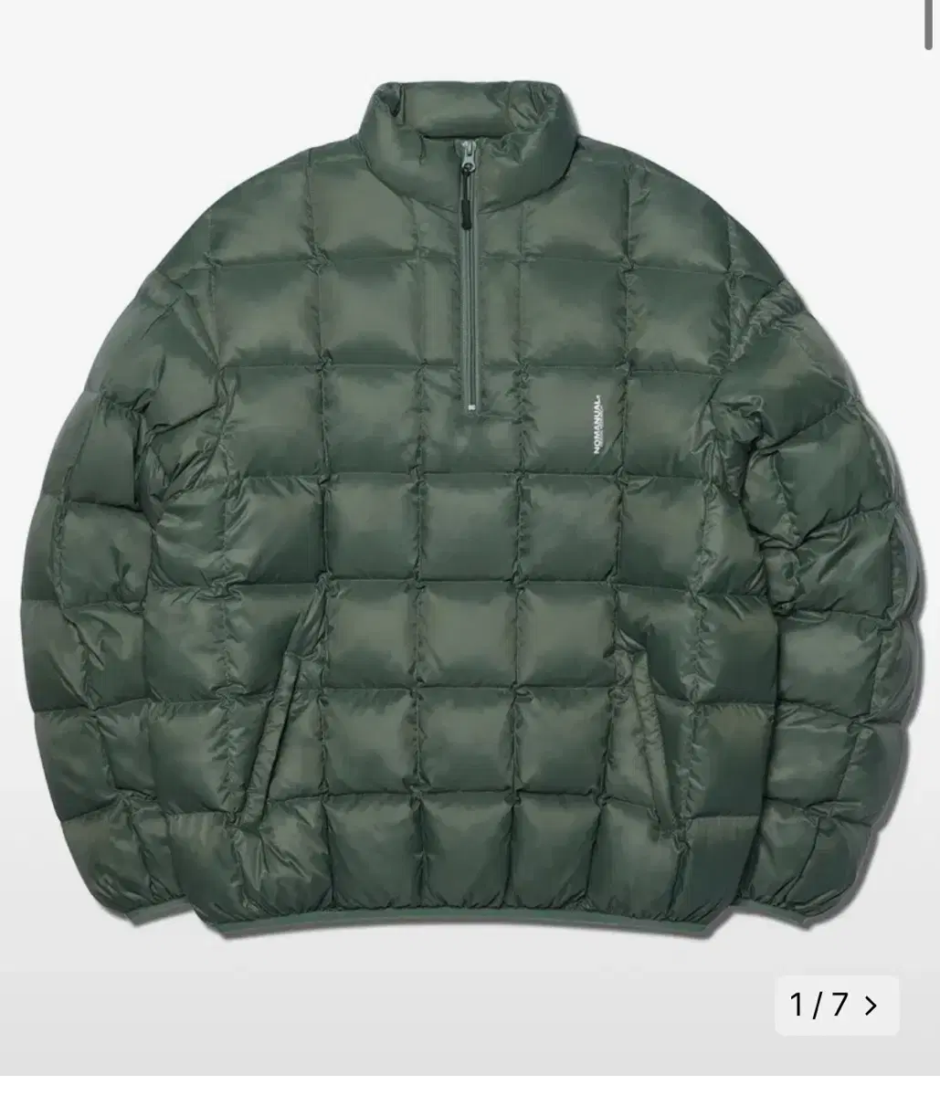 노매뉴얼 아노락 패딩SQR PADDED HALF ZIP-UP JACKET