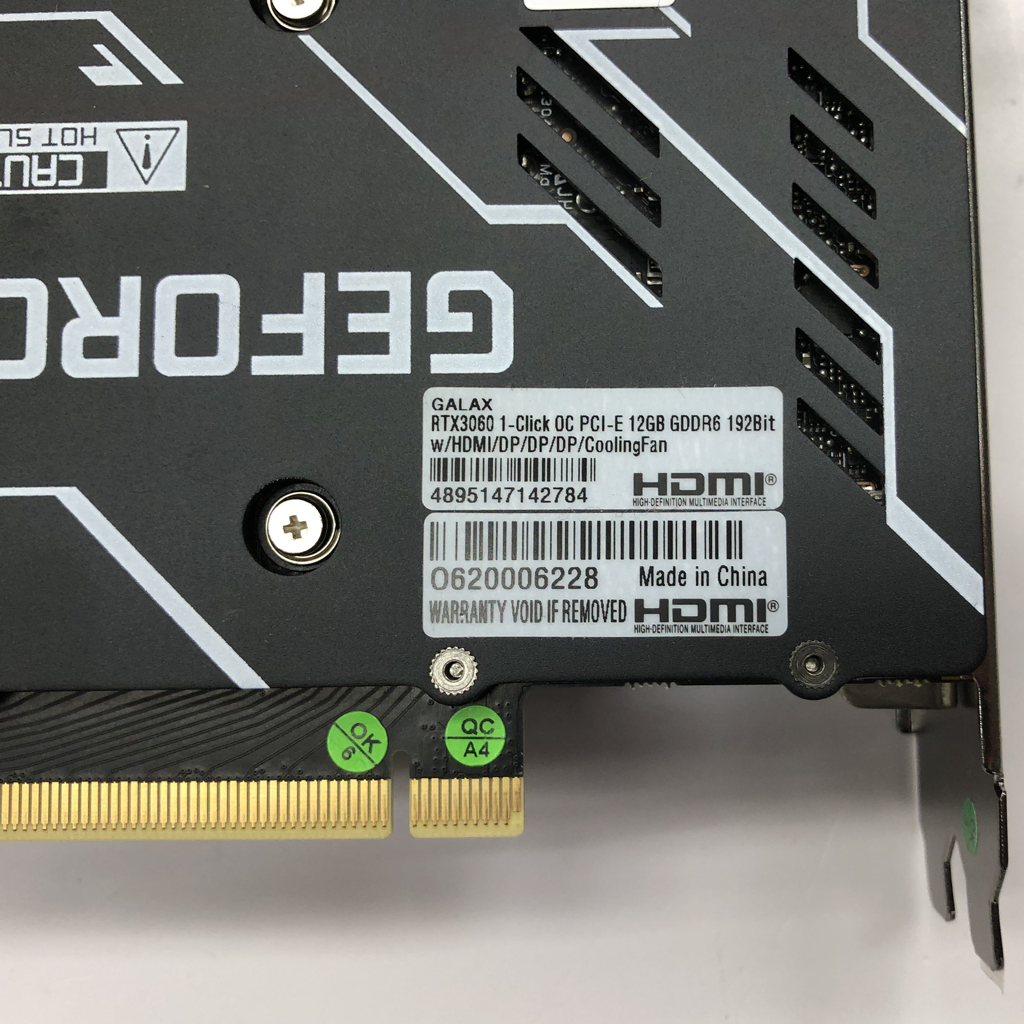 26년2월)갤럭시 GALAX 지포스 RTX 3060 V2 D6 12GB