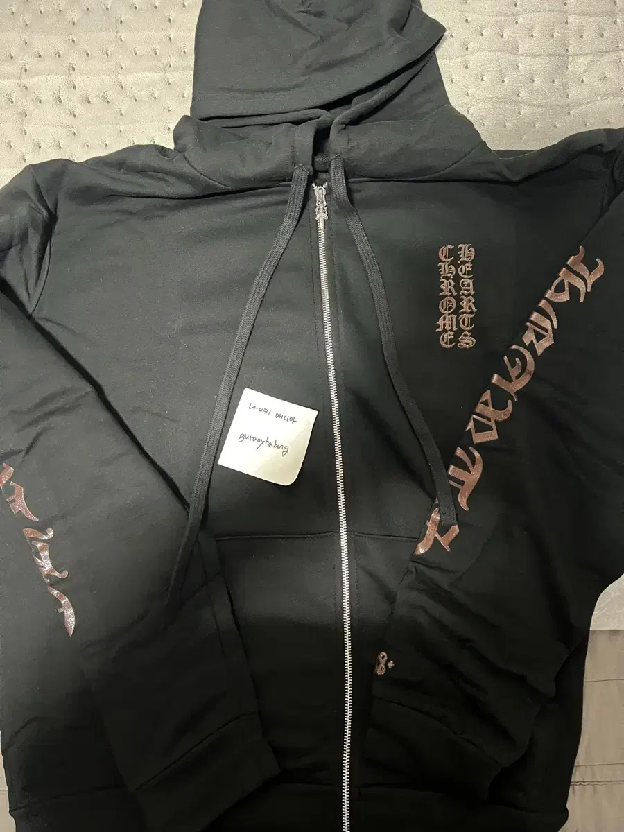 [L] Chrome Hearts 1988 Zip-Up Hoodie Bl