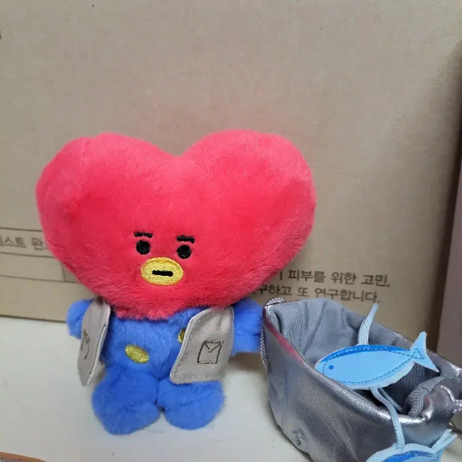 (새상품) 라인프렌즈 bt21 낚시꾼 타타 인형