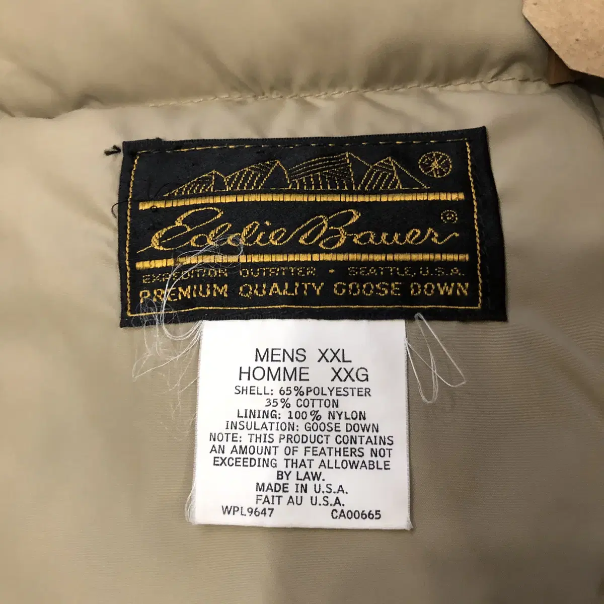 80s Eddie Bauer Goose Down Snap Jacket