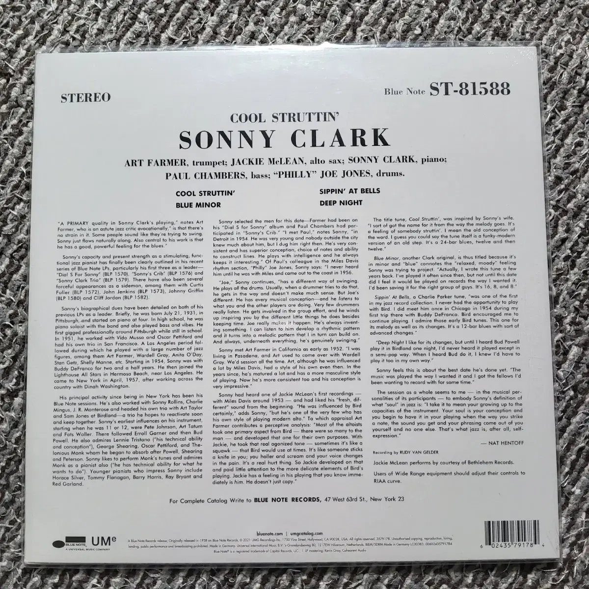 Sonny Clark 소니 클락 Cool Struttin' 블루 노트