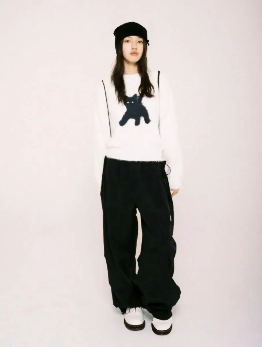 AEAE Flashed Cats Angora Knit