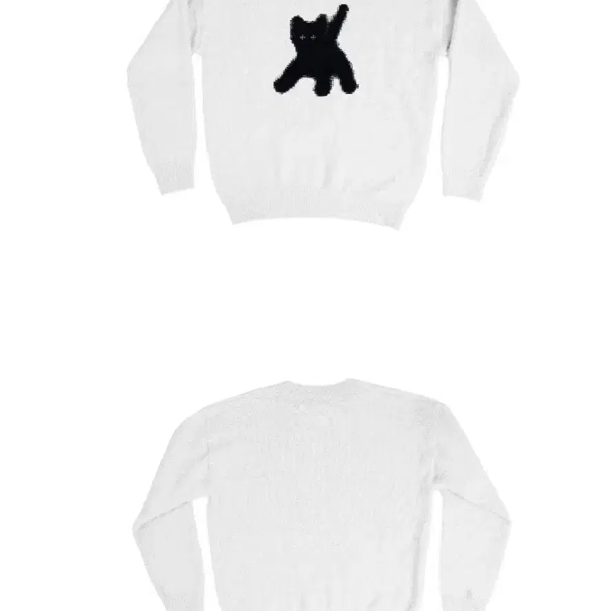 AEAE Flashed Cats Angora Knit