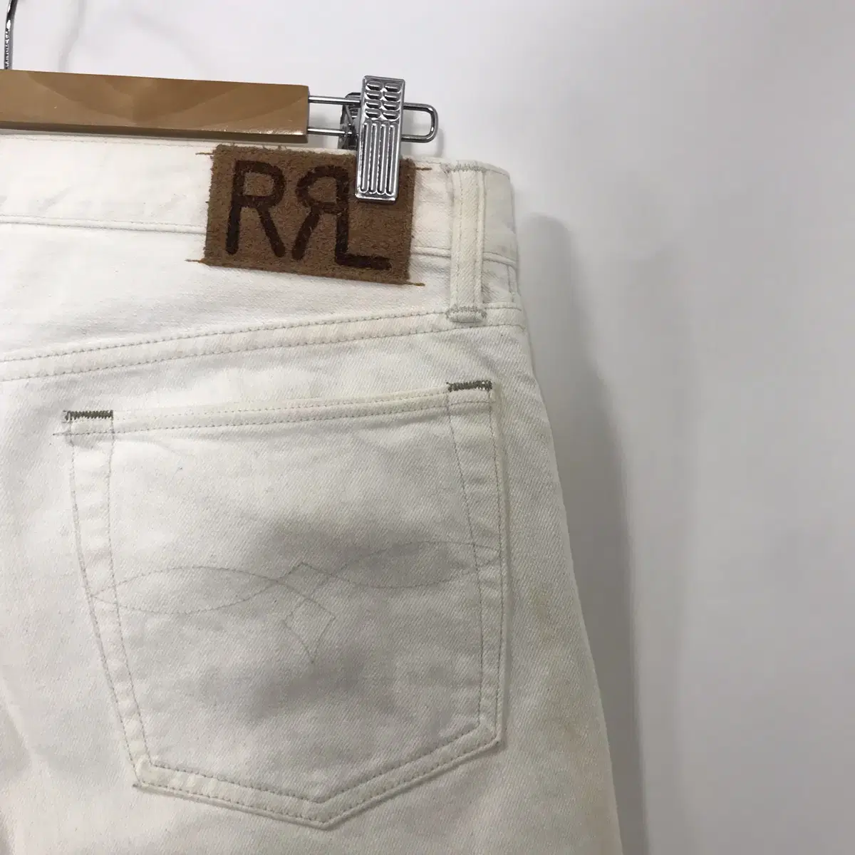 RRL 더블알엘 셀비지 크림 팬츠 [32x32]