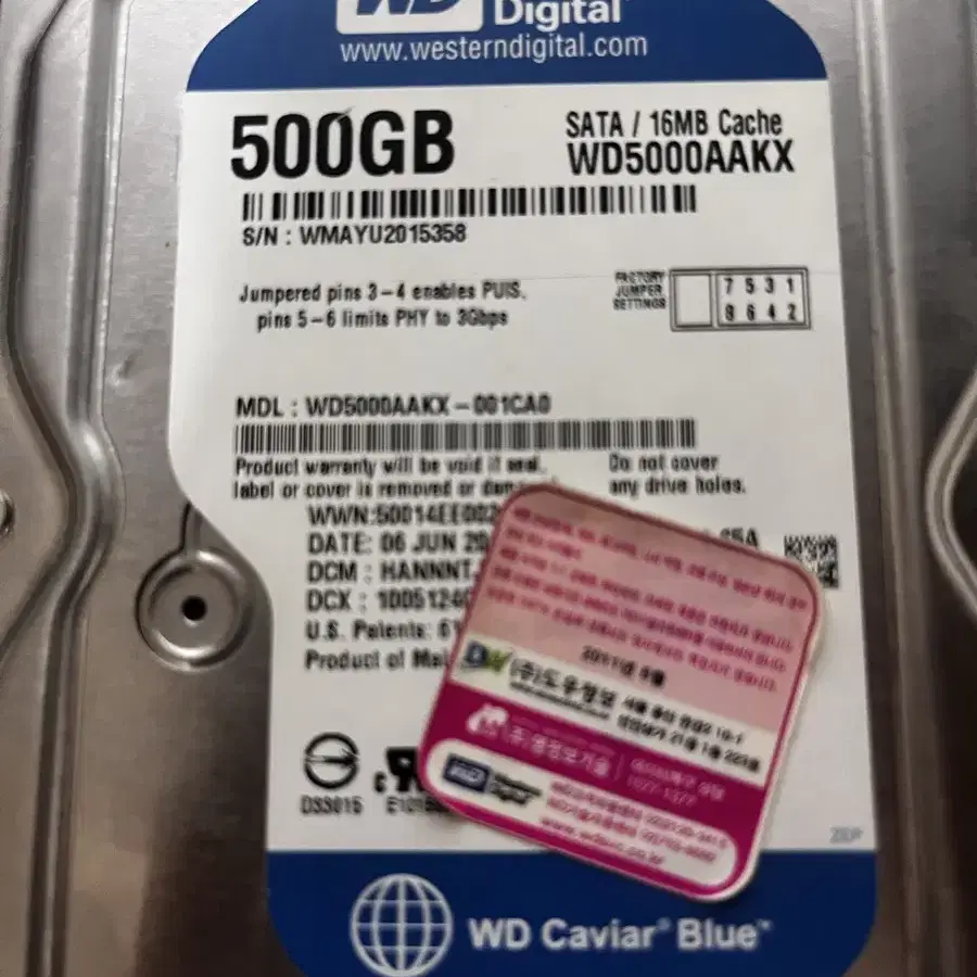 WD 500gb