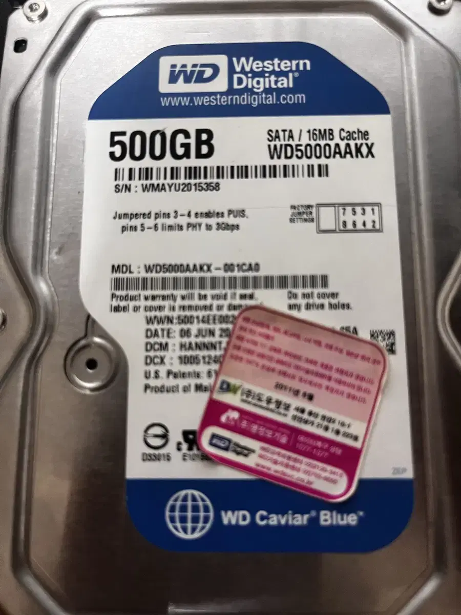 WD 500gb