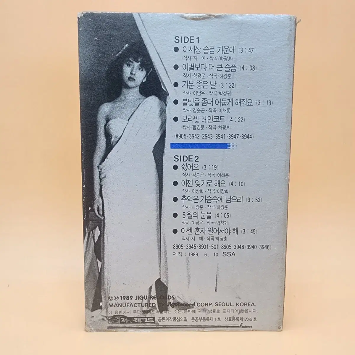 김완선 4집 1989년 카세트테이프 이젠 잊기로해요