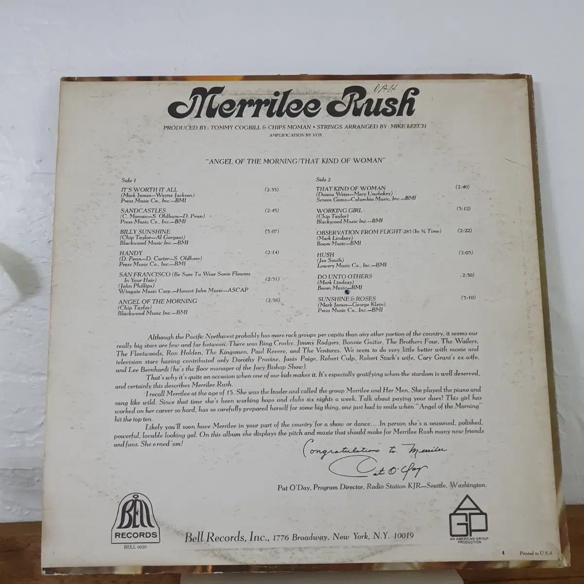 Merrilee  Rush  LP  미국원반