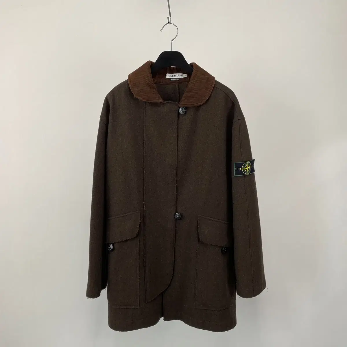 빈티지 STONE ISLAND made in italy 울 코트