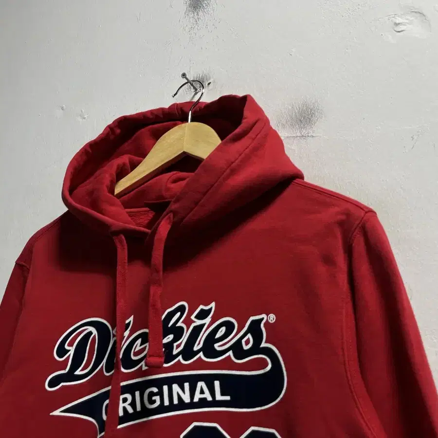 55-66 Dickies 디키즈 빅로고 빨강 스웻 후드티 정품