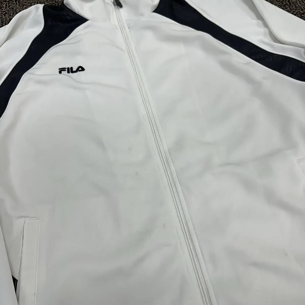 FILA 휠라 이탈리아 져지 집업 화이트 105(XL)