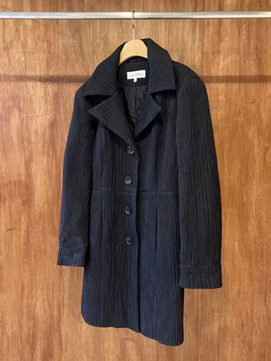 Calvin Klein Vintage Pleated Coat