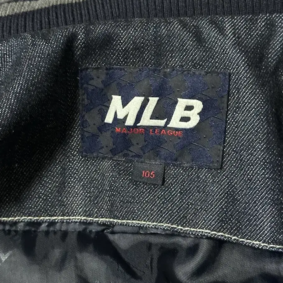 00s MLB 콜로라도 록키 인디고 그레이 데님 패딩 XL사이즈