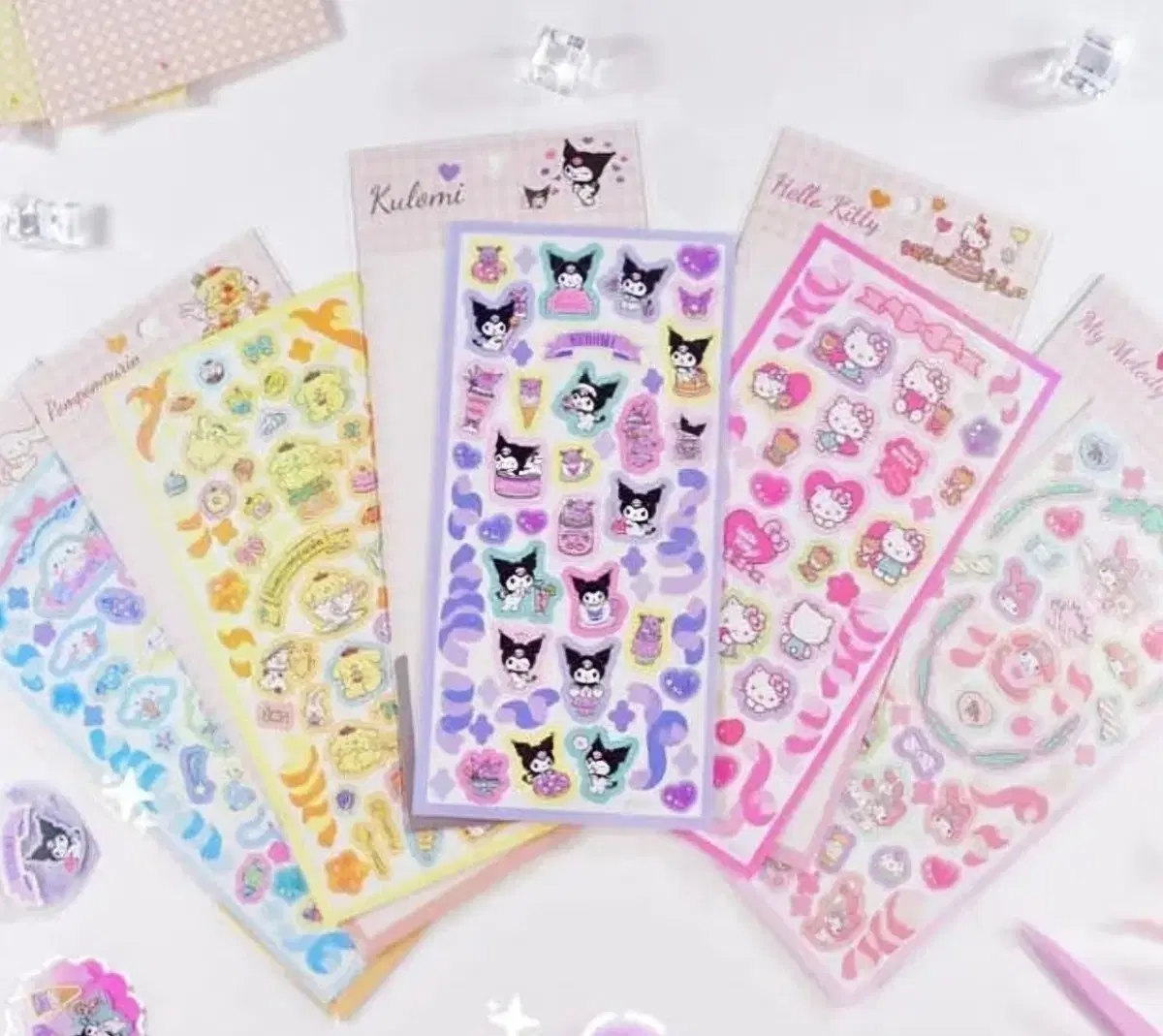 Sanrio Pastel sticker Decorating Stickers 5 types