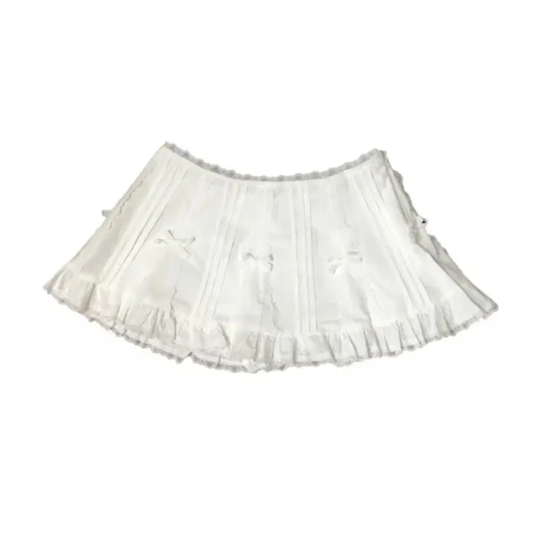 ribbon white skirt 리본 화이트 스커트M