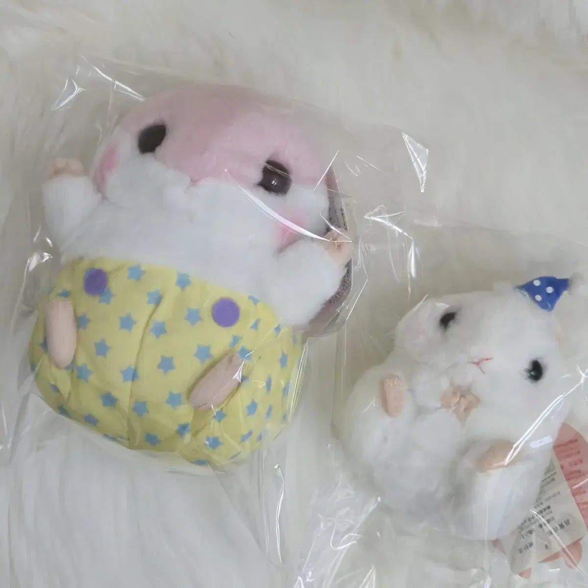 [일괄] 어뮤즈 햄스터 인형 코로하무 코론 2개 (택O)