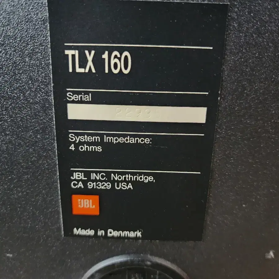 JBL TLX160 스피커