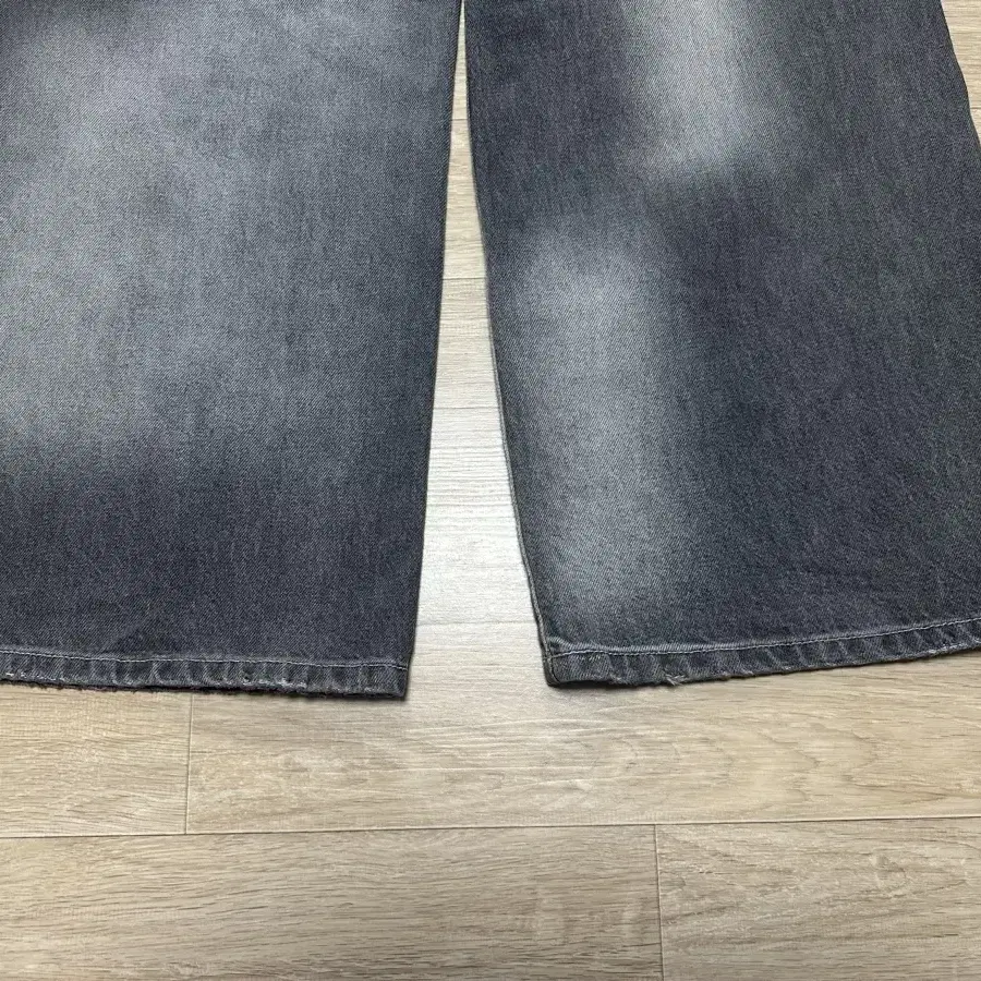 Lcdc 바지 hand brushed wide leg denim grey