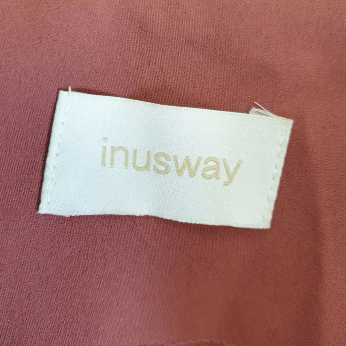 빈티지 만원샵 inusway 레드 브라운 블라우스