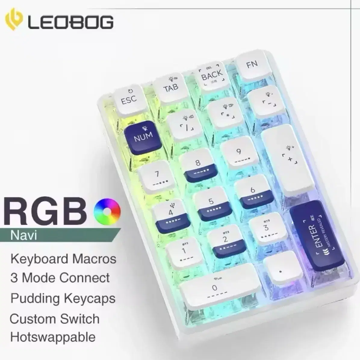 레오보그 K21 RGB 숫자 키패드 판매합니다!