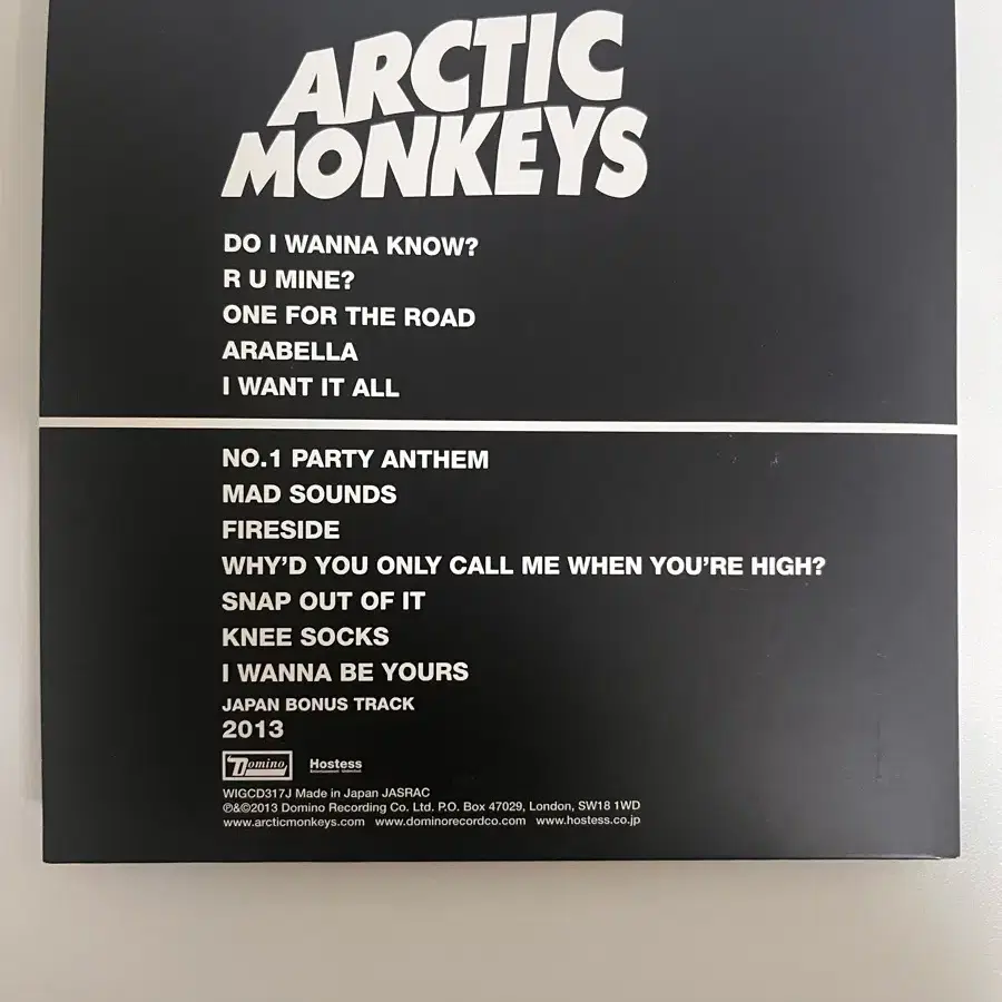 [보너스트랙] AM CD 악틱몽키즈 Arctic Monkeys 일본반 록