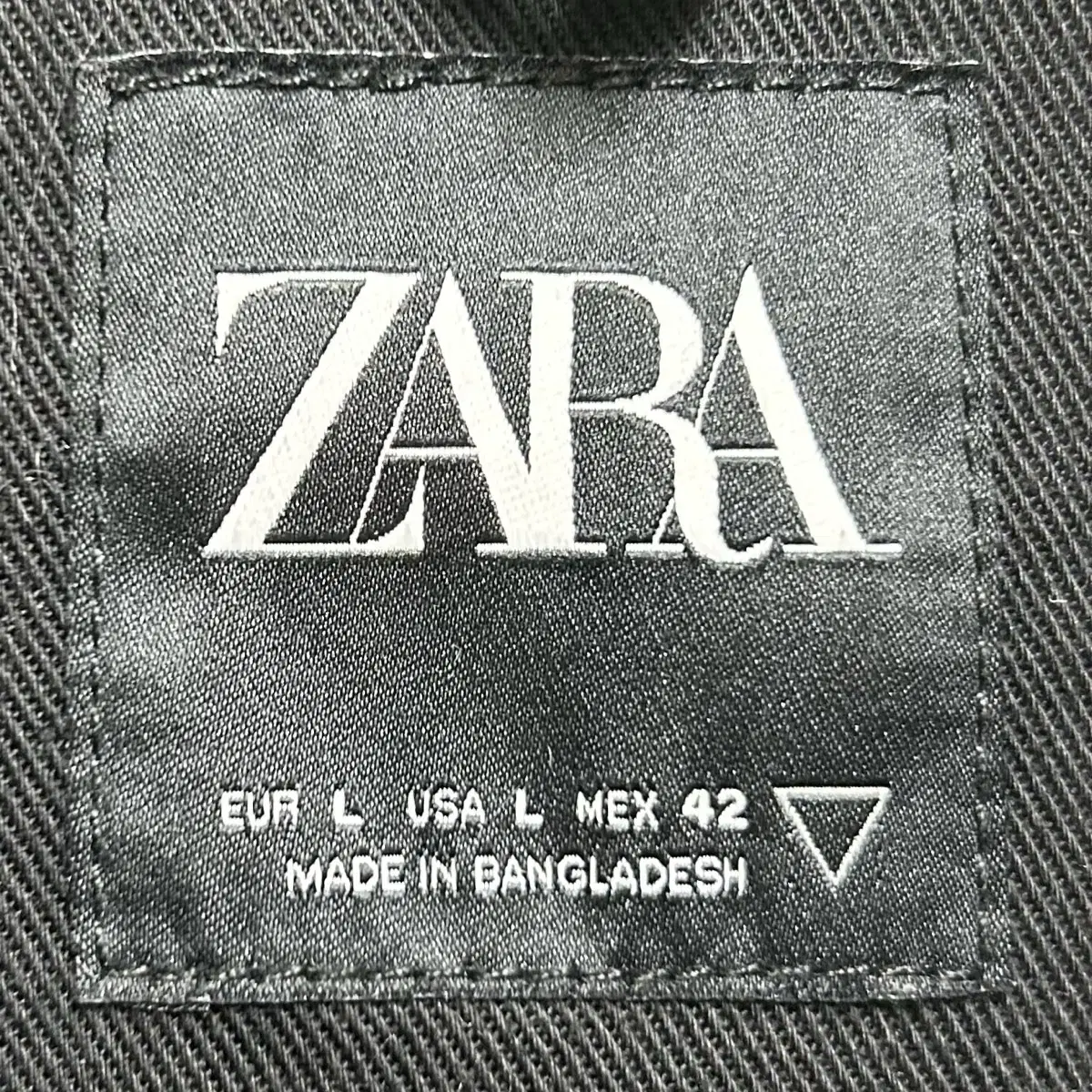 [남자-100]ZARA 자라 블랙 코치자켓