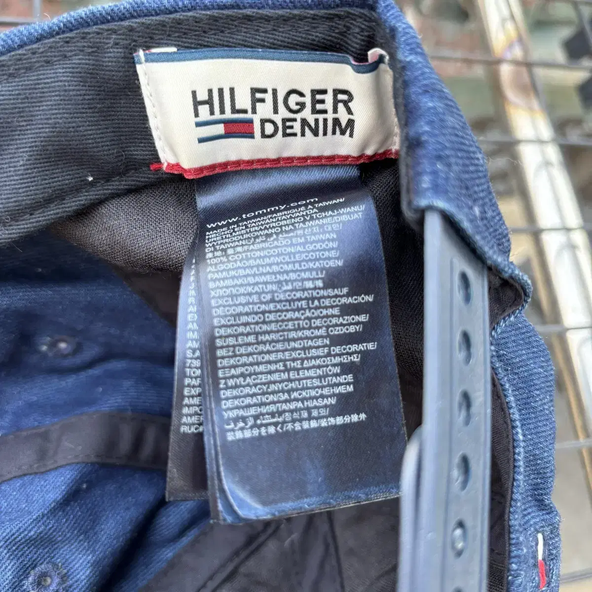 Tommy Hilfiger 타미 힐피거 H 빅 로고 네이비 볼캡