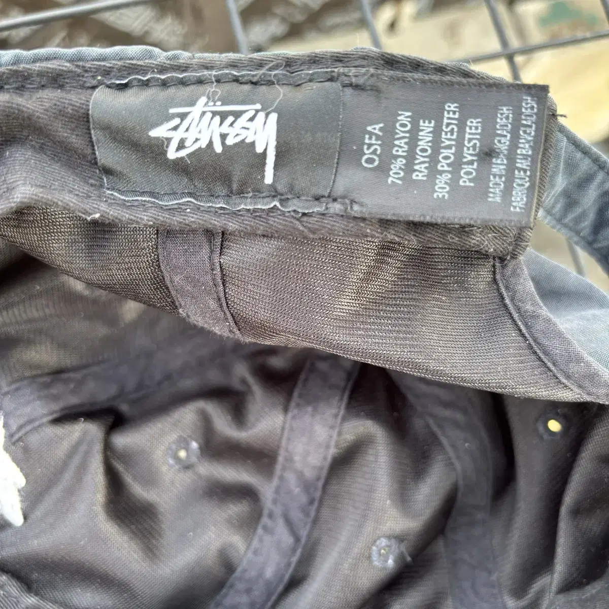 Stussy 스투시 베이직 블랙 볼캡