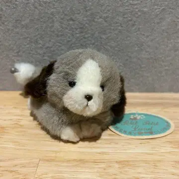 헤이세이 레트로 택 포함 강아지 개 봉제 인형