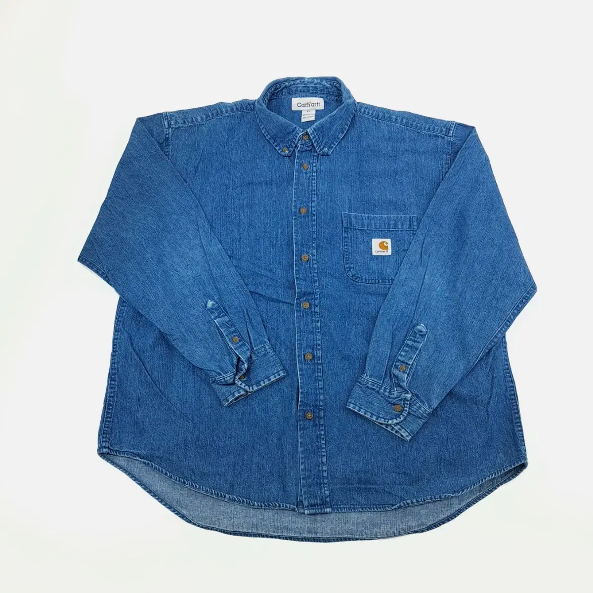 (Sa009) XL Calhart Denim Remake Long-sleeved Shirt