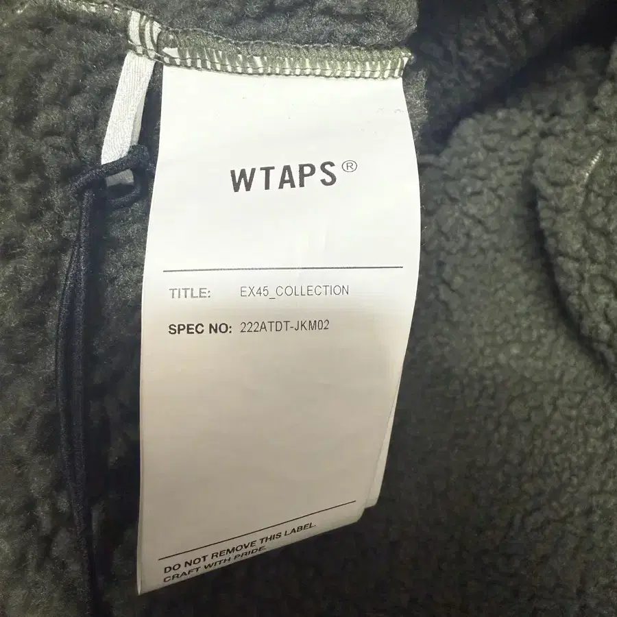 더블탭스 머서 플리스 자켓  Wtaps 22aw Mercer Jacket