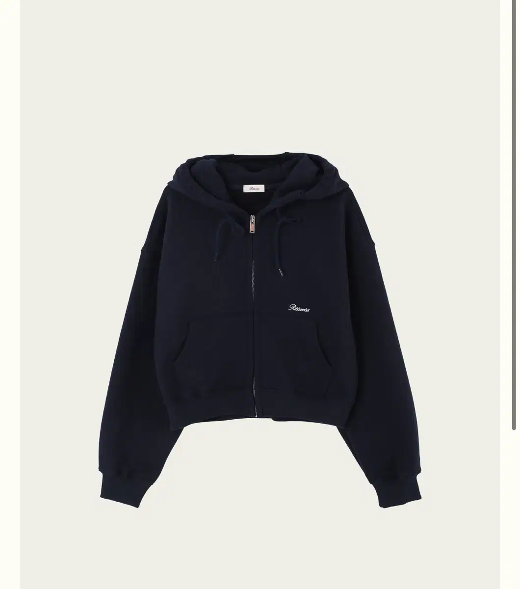 ribbonbit 리본빛 Day hoodie zip-up Navy