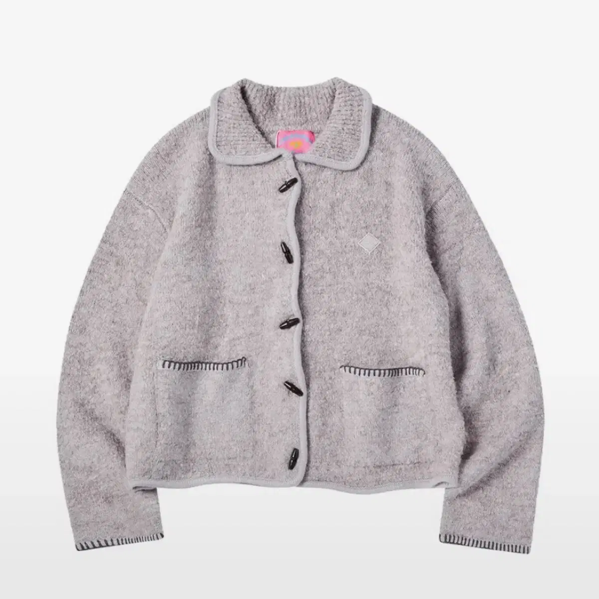 꼬모니노즈 부클 가디건 W BOOKLE KNIT CARDIGAN