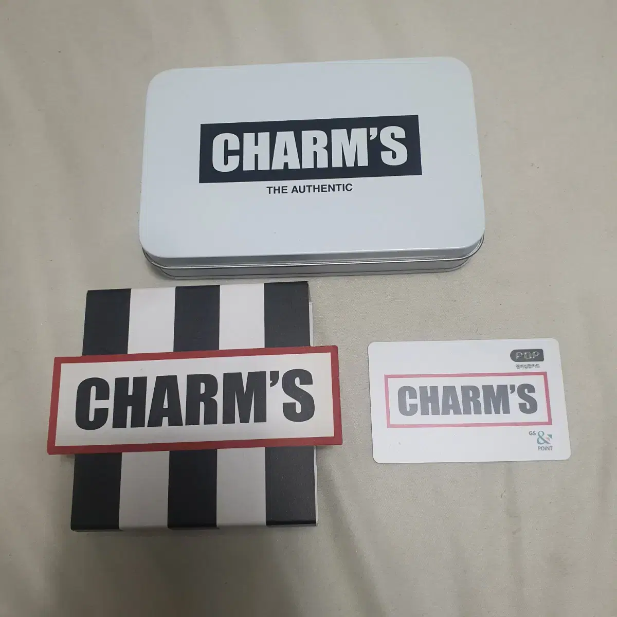 CHARM'S 틴케이스 교통카드 gs25