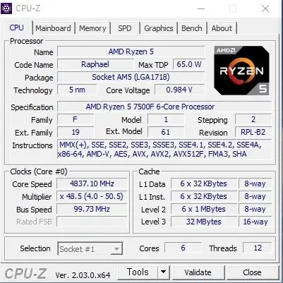 7500f 멀티팩 정품