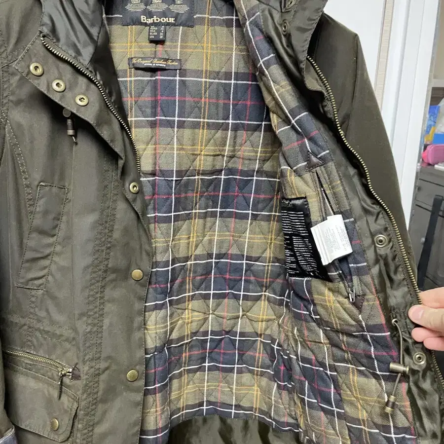 여성 바버 BARBOUR 후드 왁스 자켓