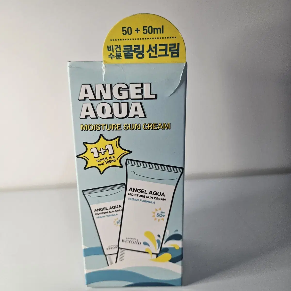 비욘드 엔젤 아쿠아 수분 선크림 50ml*2