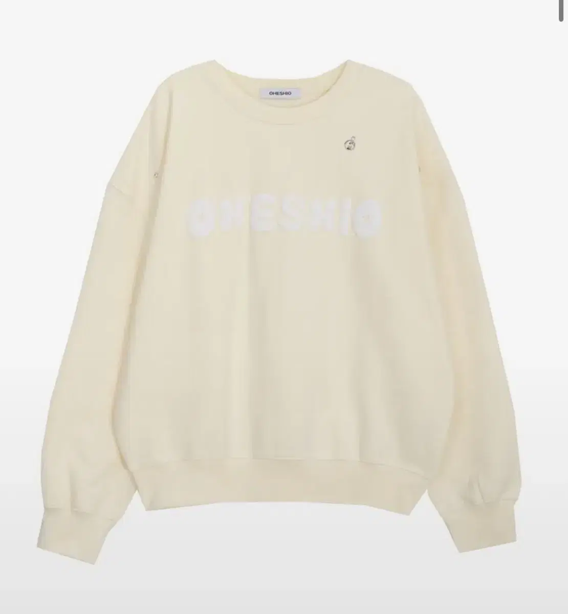 오헤시오 맨투맨 Beads color sweatshirt (Cream)