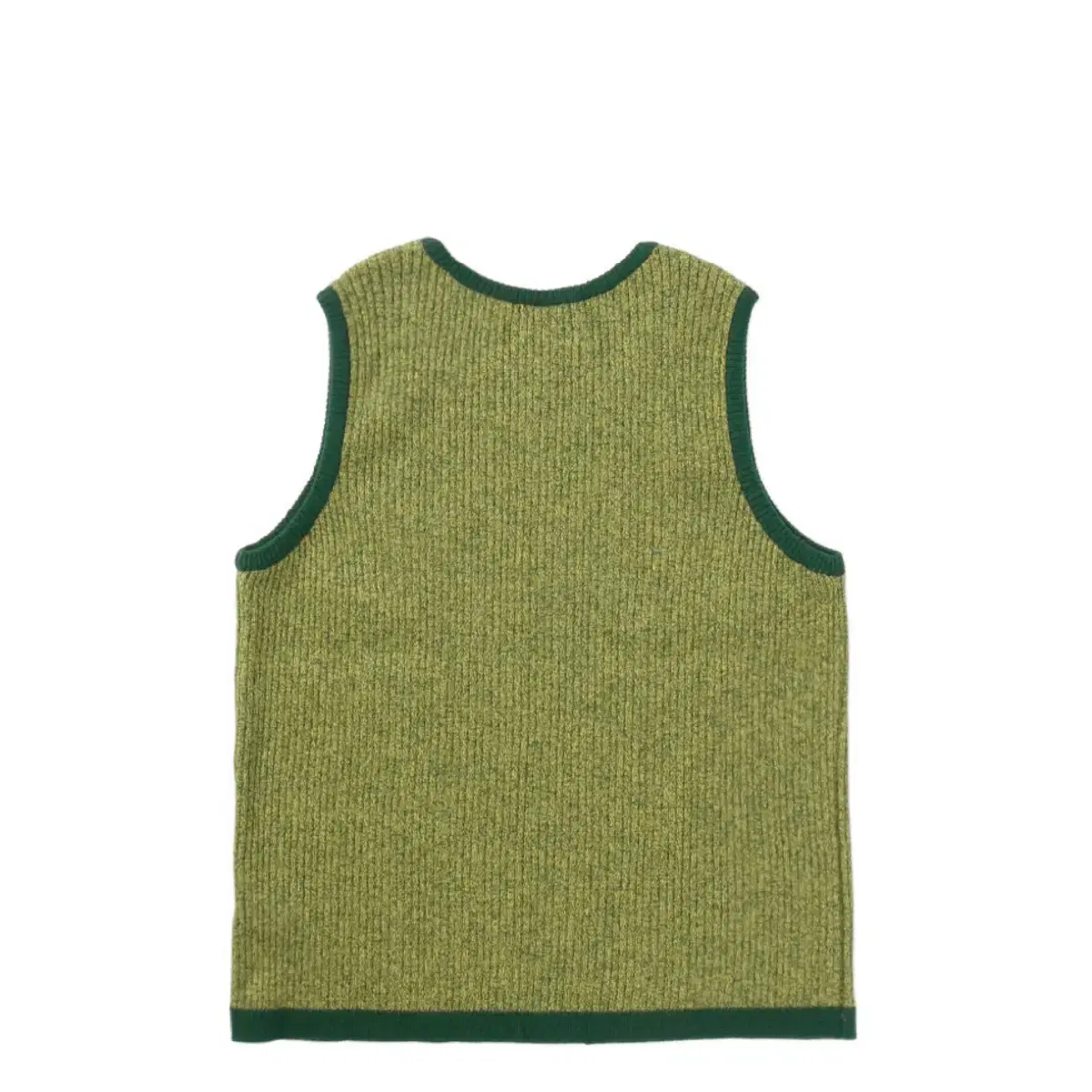 써넥트 Two Tone Knit Vest - Green