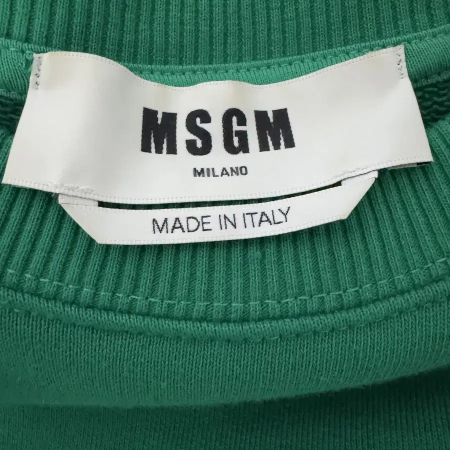 MSGM 로고 맨투맨 그린 L