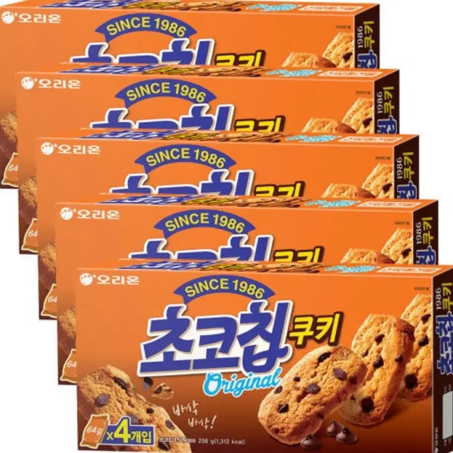 오리온 초코칩쿠키 256g 5개