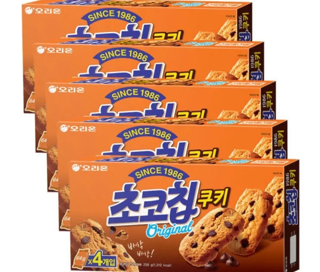 오리온 초코칩쿠키 256g 5개