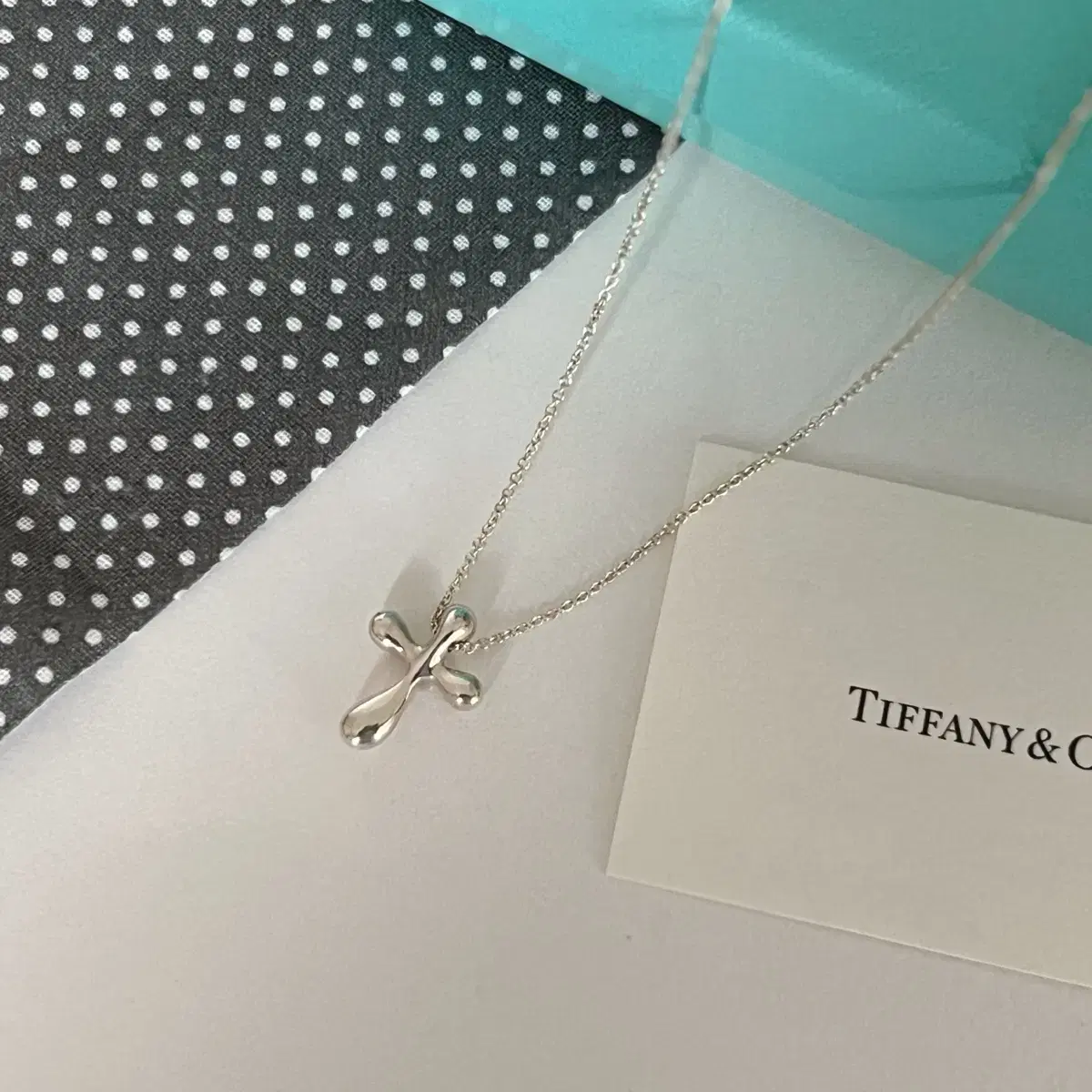 TIFFANY & Co.티파니 엘사 퍼레티 크로스 펜던트  목걸이