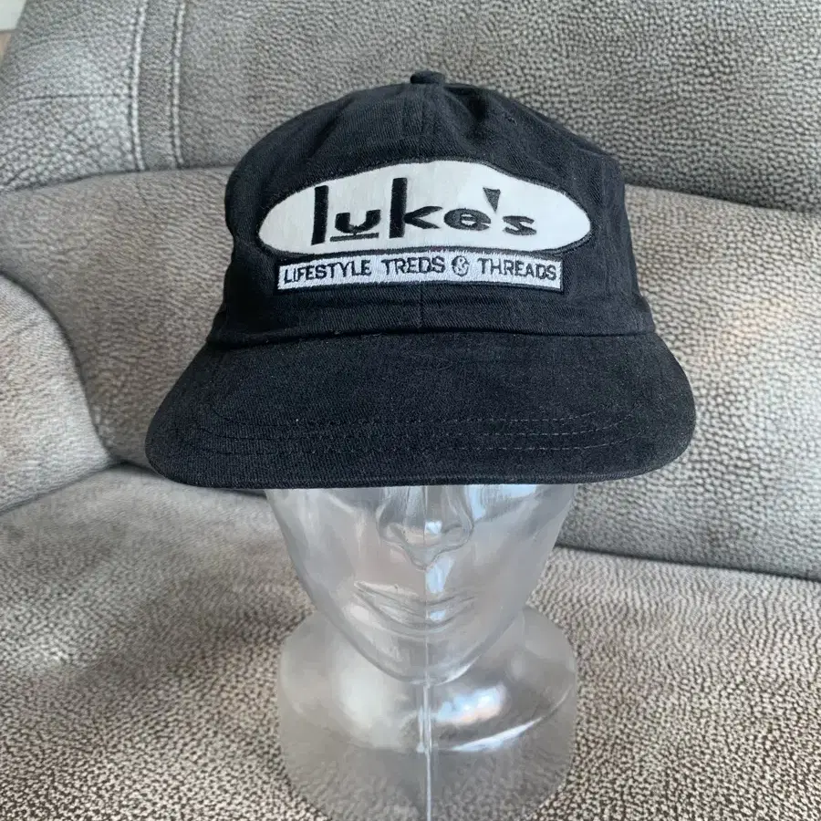 Vintage USA 90s lukes 로고 스트랩 볼캡 모자