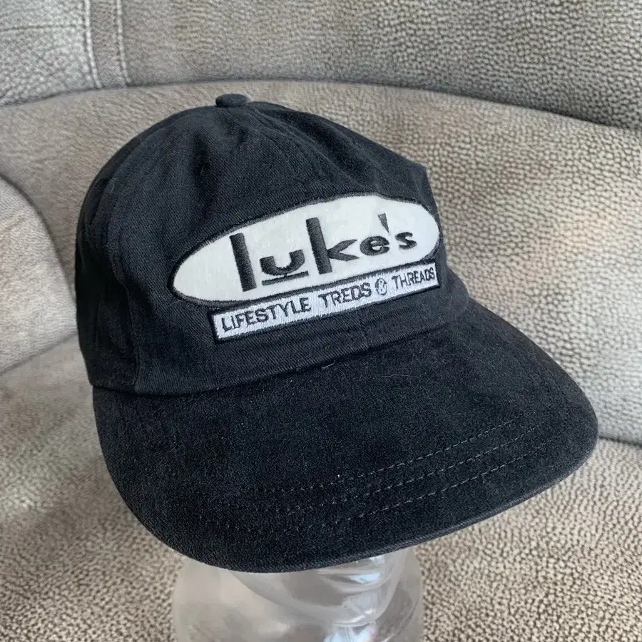 Vintage USA 90s lukes 로고 스트랩 볼캡 모자